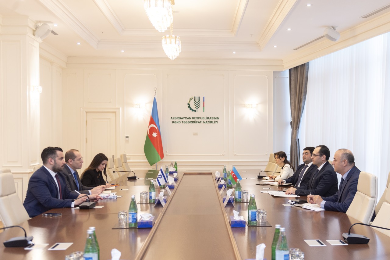 Məcnun Məmmədov İsrailin ölkəmizdəki səfiri ilə görüşdü - FOTOLAR